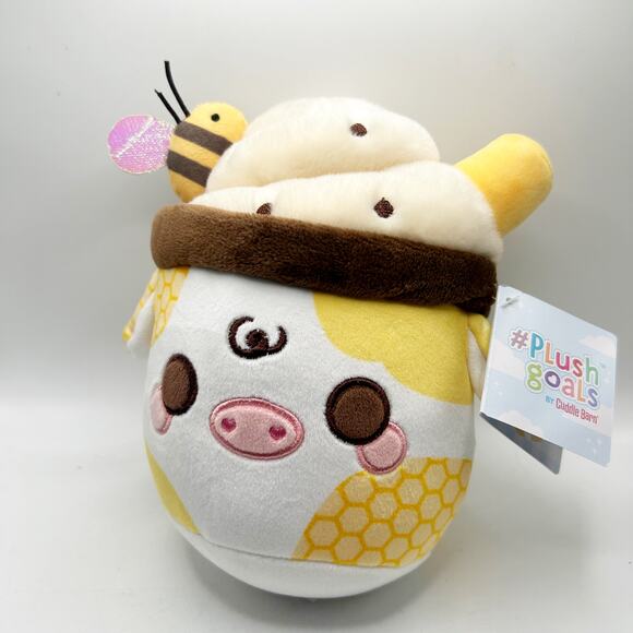 Cuddle Barn PlushGoals Lil Mooshake Honeycomb Series Kawaii Cute Sweet Plush 7” - Picture 1 of 5